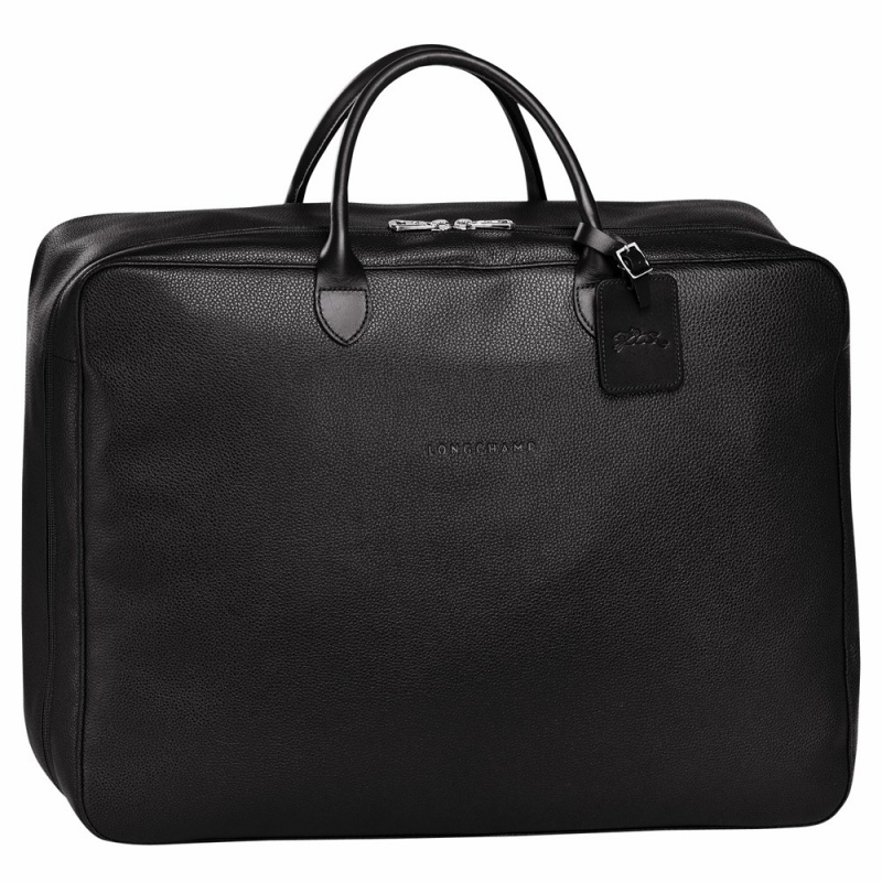 Longchamp Le Foulonné S Suitcase Reisetasche Herren Schwarz | 681YCZXAO