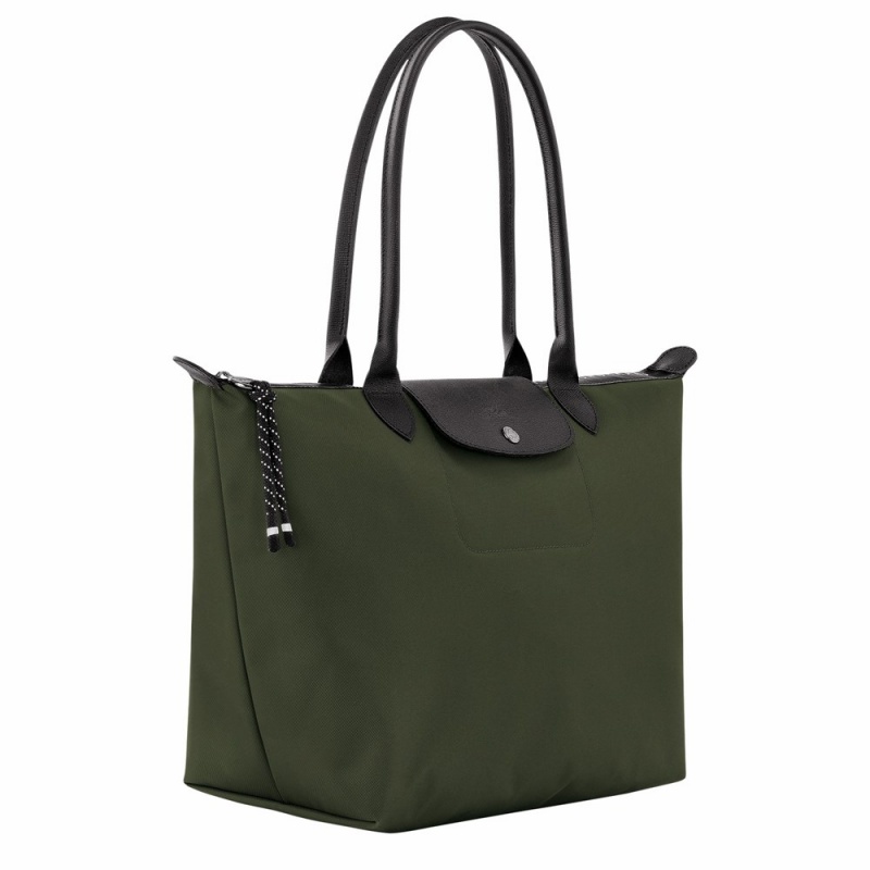 Longchamp Le Pliage Energy L Schultertasche Damen Khaki | 420HUYZCJ