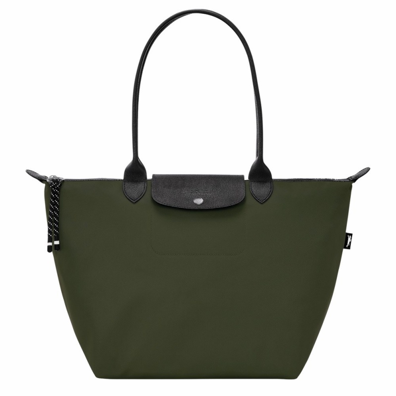 Longchamp Le Pliage Energy L Schultertasche Damen Khaki | 420HUYZCJ