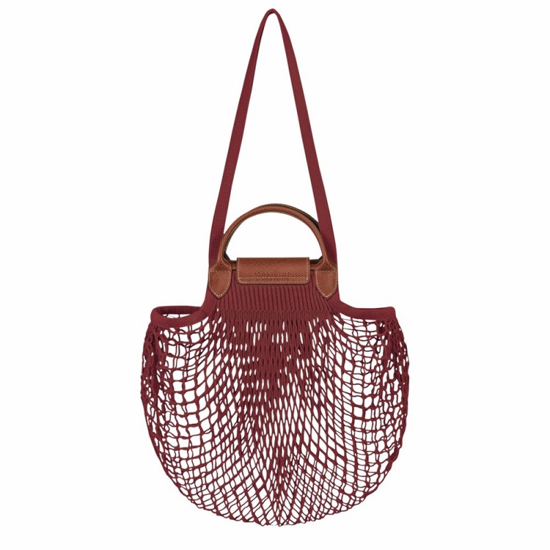 Longchamp Le Pliage Filet L Mesh Bags Schultertasche Damen Weiß | 178TRZNOF