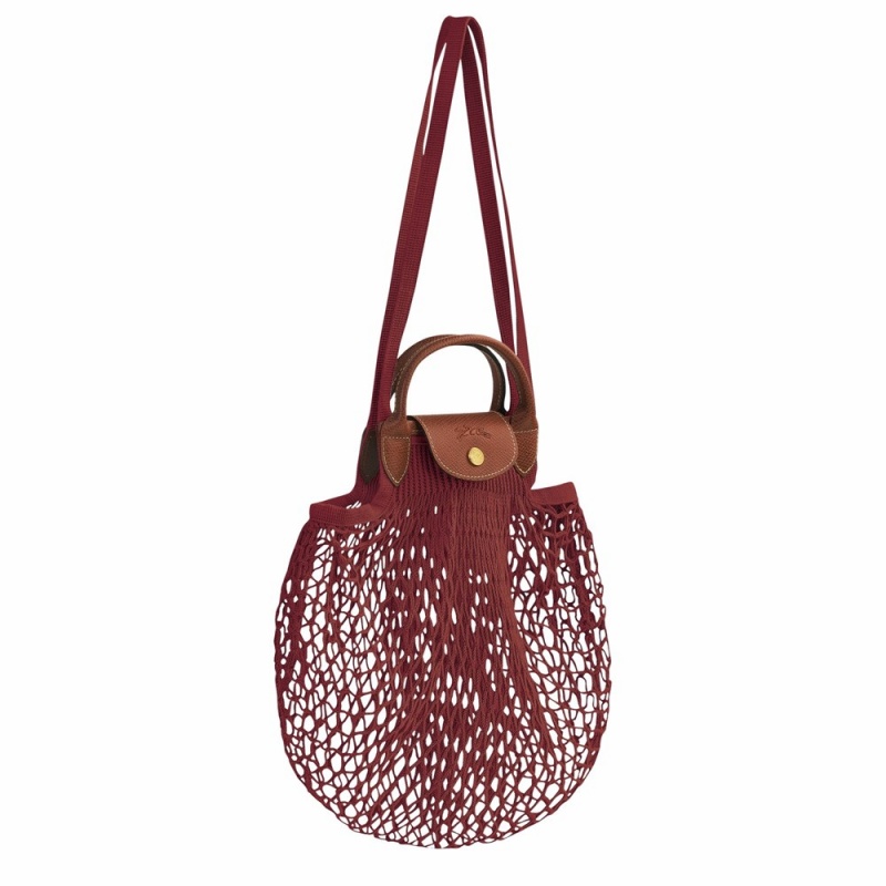 Longchamp Le Pliage Filet L Mesh Bags Schultertasche Damen Weiß | 178TRZNOF