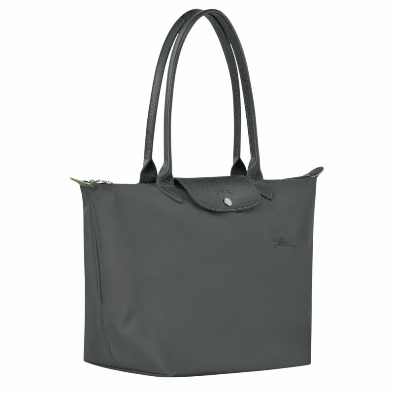 Longchamp Le Pliage L Schultertasche Damen Tiefesgrau | 798PUBIJM