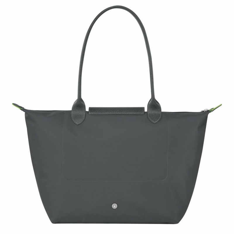 Longchamp Le Pliage L Schultertasche Damen Tiefesgrau | 798PUBIJM