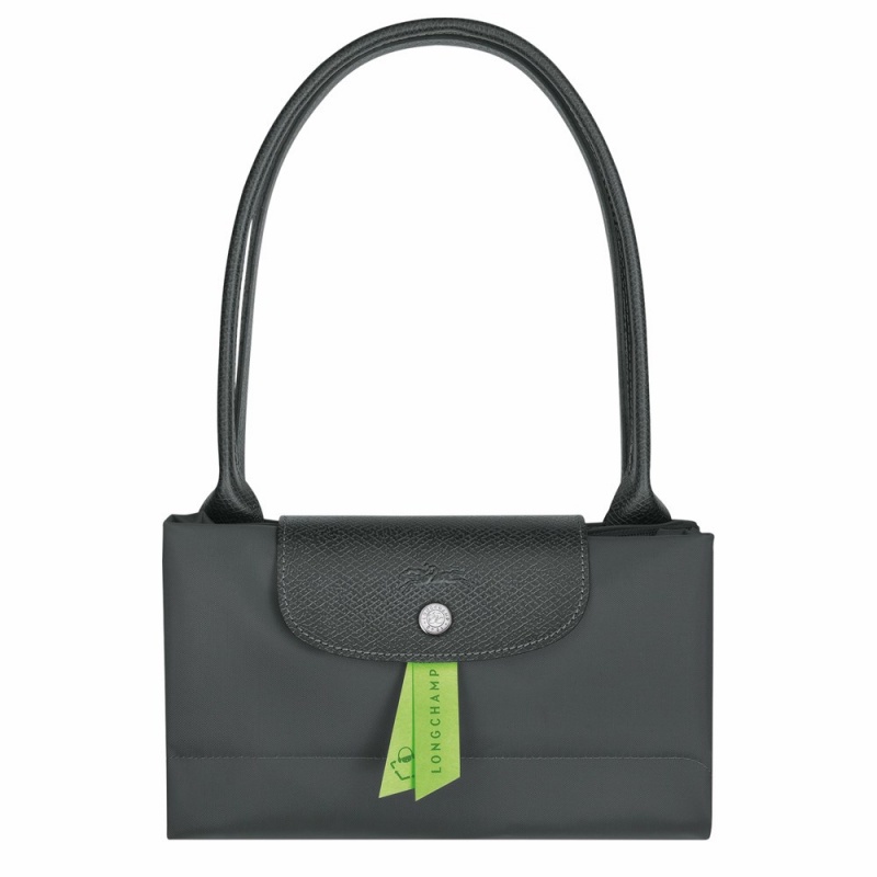 Longchamp Le Pliage L Schultertasche Damen Tiefesgrau | 798PUBIJM