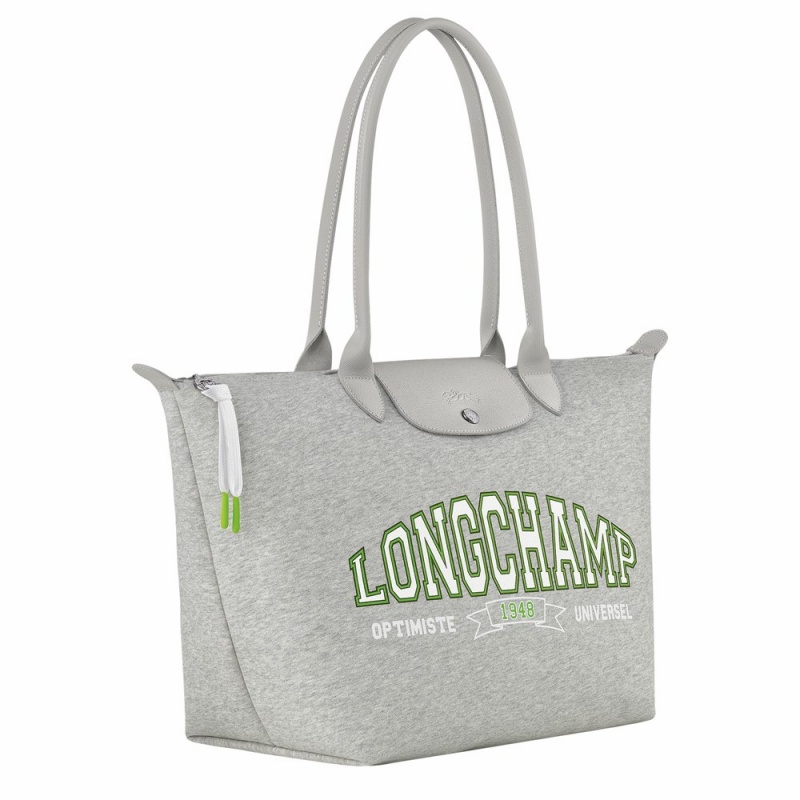 Longchamp Le Pliage L Schultertasche Damen Grau | 750VRTYGP