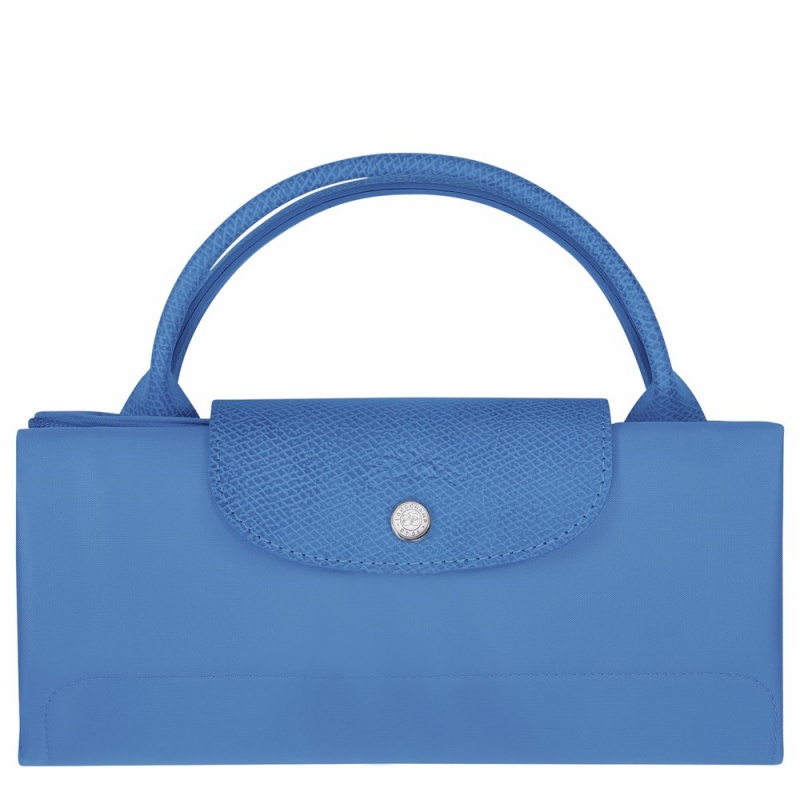 Longchamp Le Pliage M Reisetasche Damen Blau | 813TLHEUF