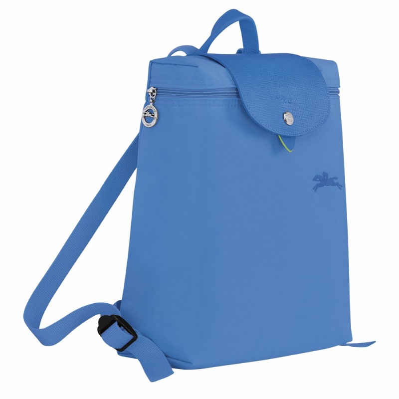 Longchamp Le Pliage M Rucksack Damen Blau | 654IHLDPM