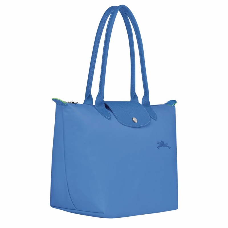 Longchamp Le Pliage M Schultertasche Damen Blau | 701KEGXDA