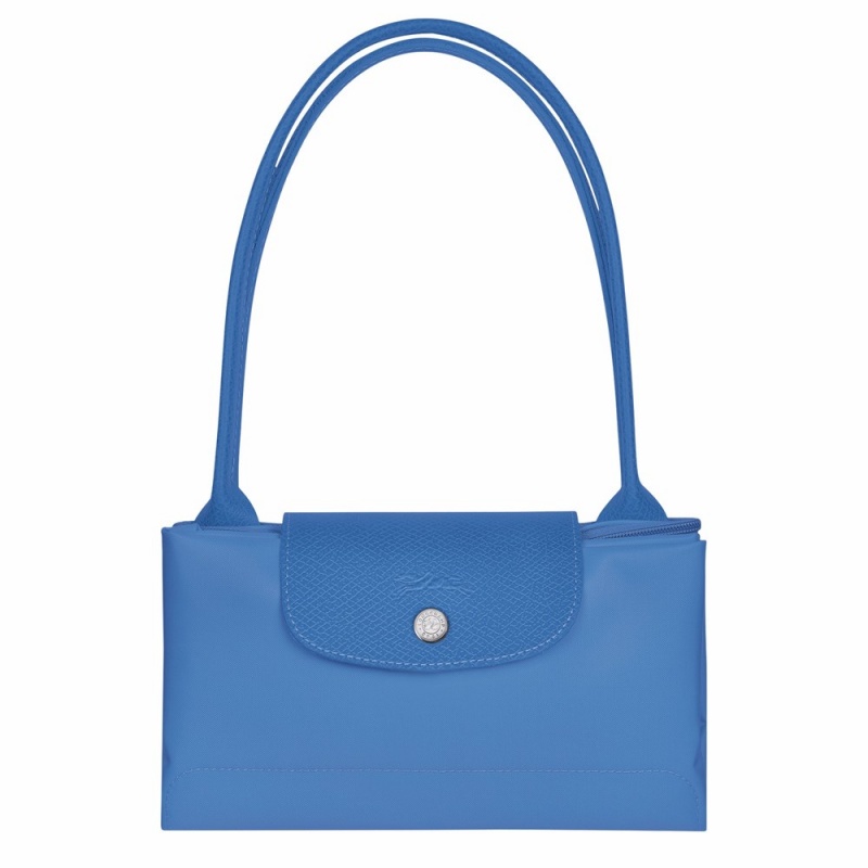 Longchamp Le Pliage M Schultertasche Damen Blau | 701KEGXDA