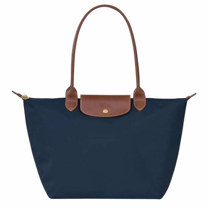 Longchamp Le Pliage Original L Schultertasche Damen Navy | 597OBFHIW