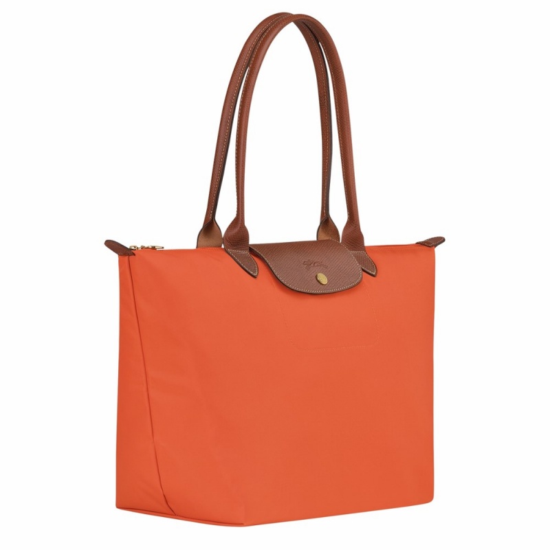 Longchamp Le Pliage Original L Schultertasche Damen Orange | 346JEIXZQ