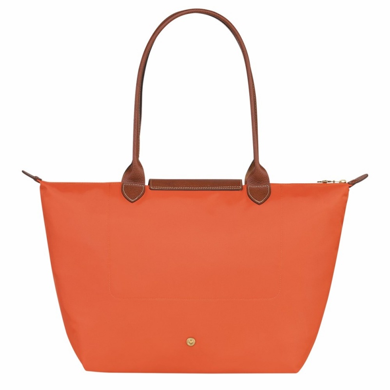 Longchamp Le Pliage Original L Schultertasche Damen Orange | 346JEIXZQ