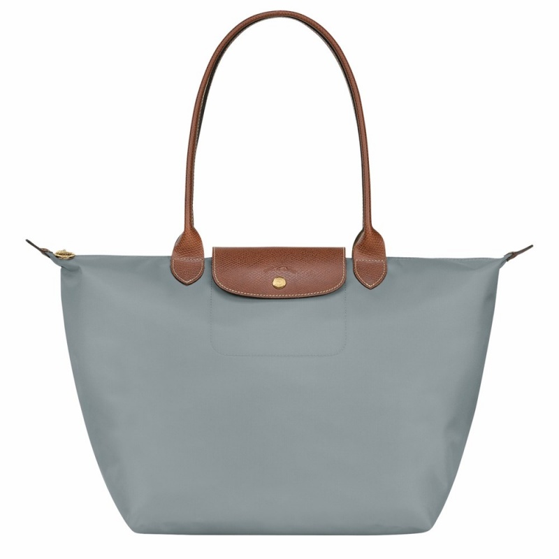 Longchamp Le Pliage Original L Schultertasche Damen Grau | 968QTLYKE