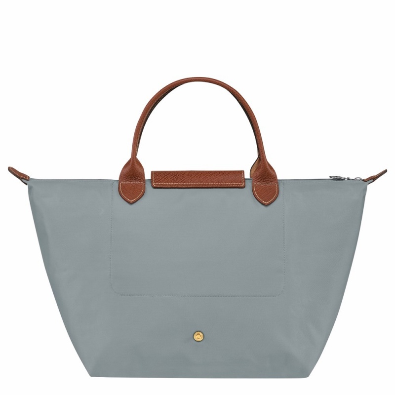 Longchamp Le Pliage Original M Handtasche Damen Grau | 653IORQPA