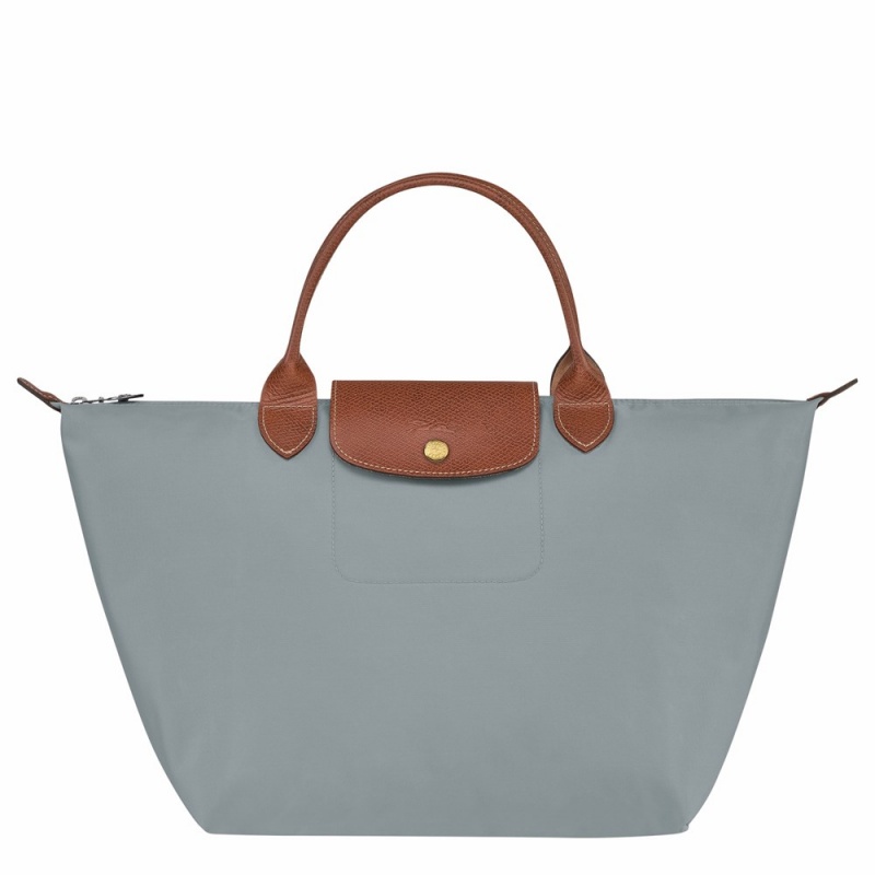 Longchamp Le Pliage Original M Handtasche Damen Grau | 653IORQPA