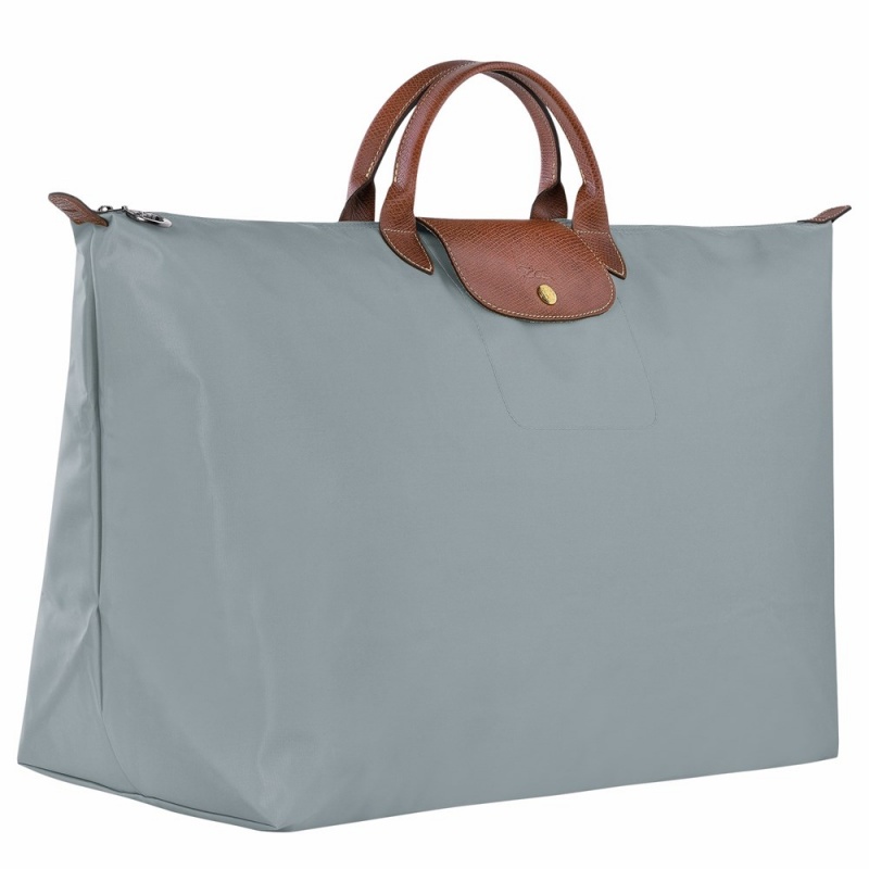 Longchamp Le Pliage Original M Reisetasche Damen Grau | 275ADOWVJ