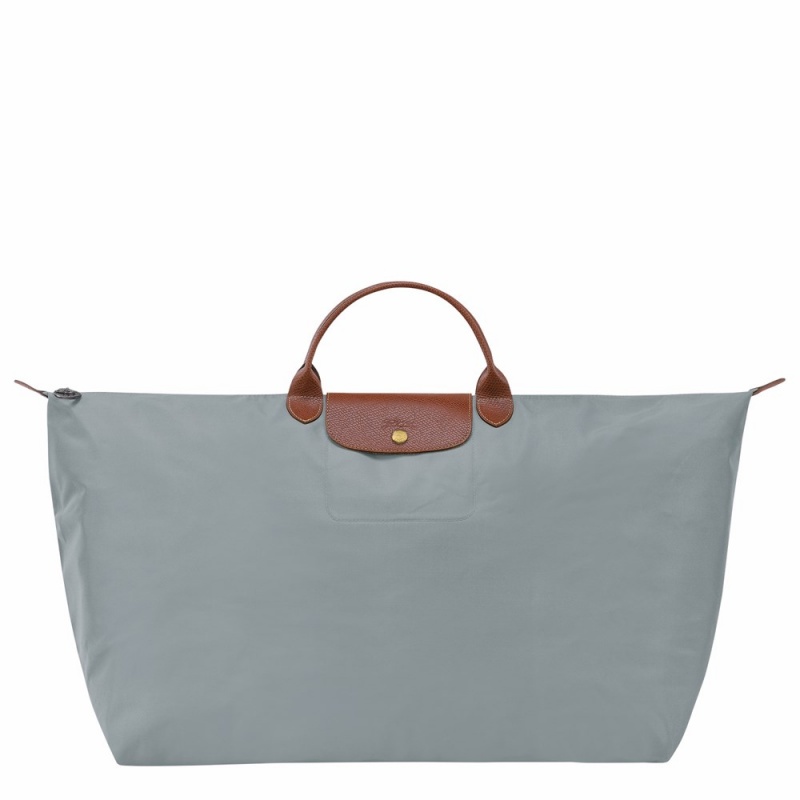 Longchamp Le Pliage Original M Reisetasche Herren Grau | 725YMZCGW