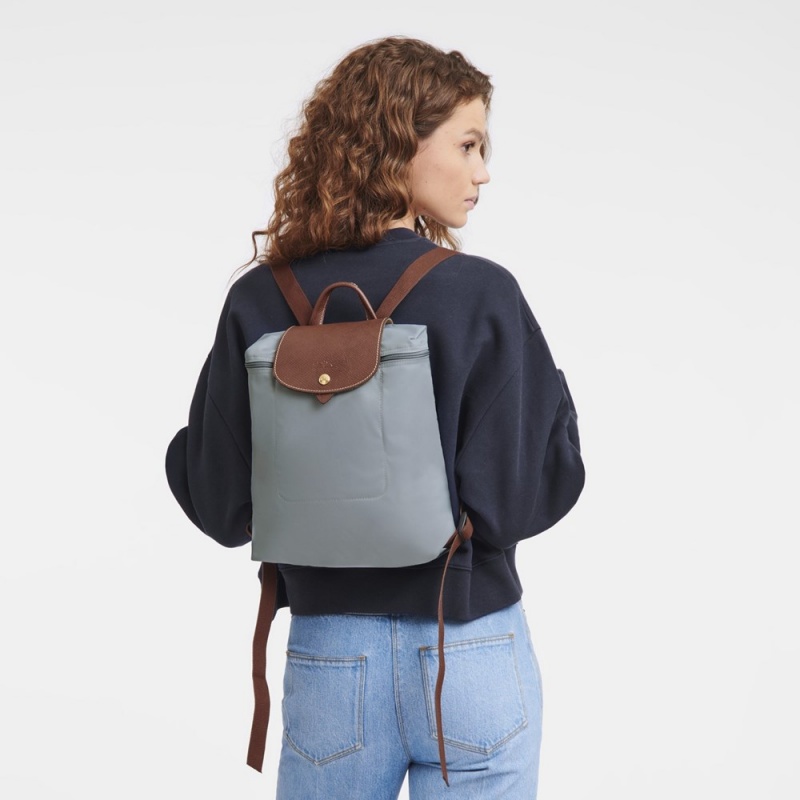 Longchamp Le Pliage Original M Rucksack Damen Grau | 531MLGOIQ