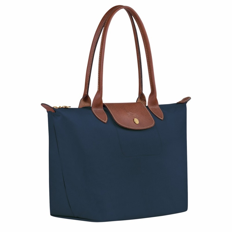 Longchamp Le Pliage Original M Schultertasche Damen Navy | 946BSYRAQ