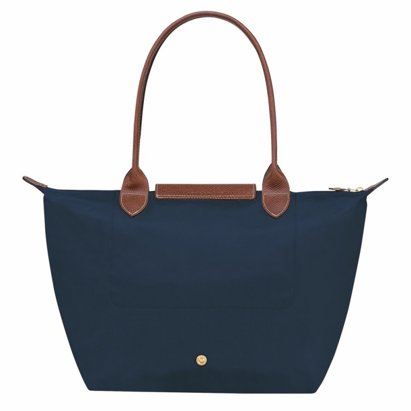 Longchamp Le Pliage Original M Schultertasche Damen Navy | 946BSYRAQ