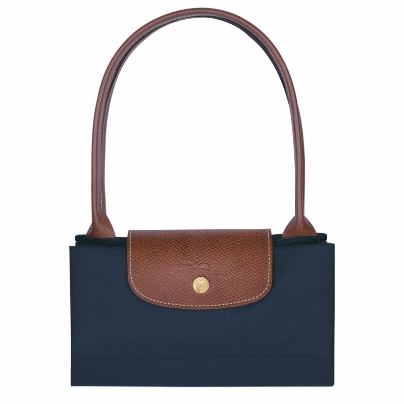 Longchamp Le Pliage Original M Schultertasche Damen Navy | 946BSYRAQ