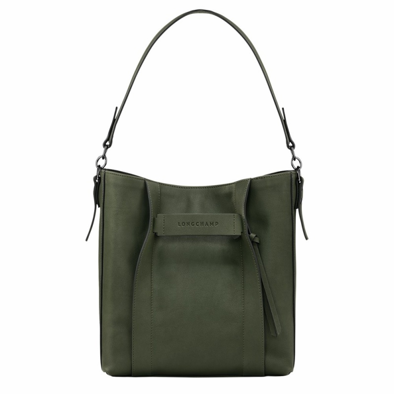 Longchamp Longchamp 3D M Hobo Tasche Damen Khaki | 502CWDSLJ