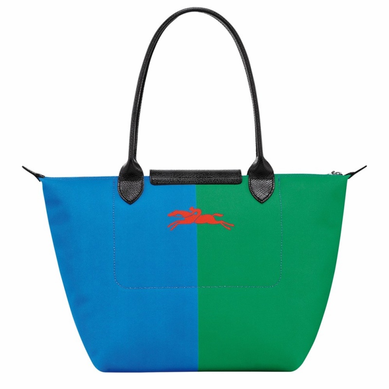 Longchamp Longchamp x Robert Indiana M Schultertasche Damen Rot Navy | 649GCJNQE