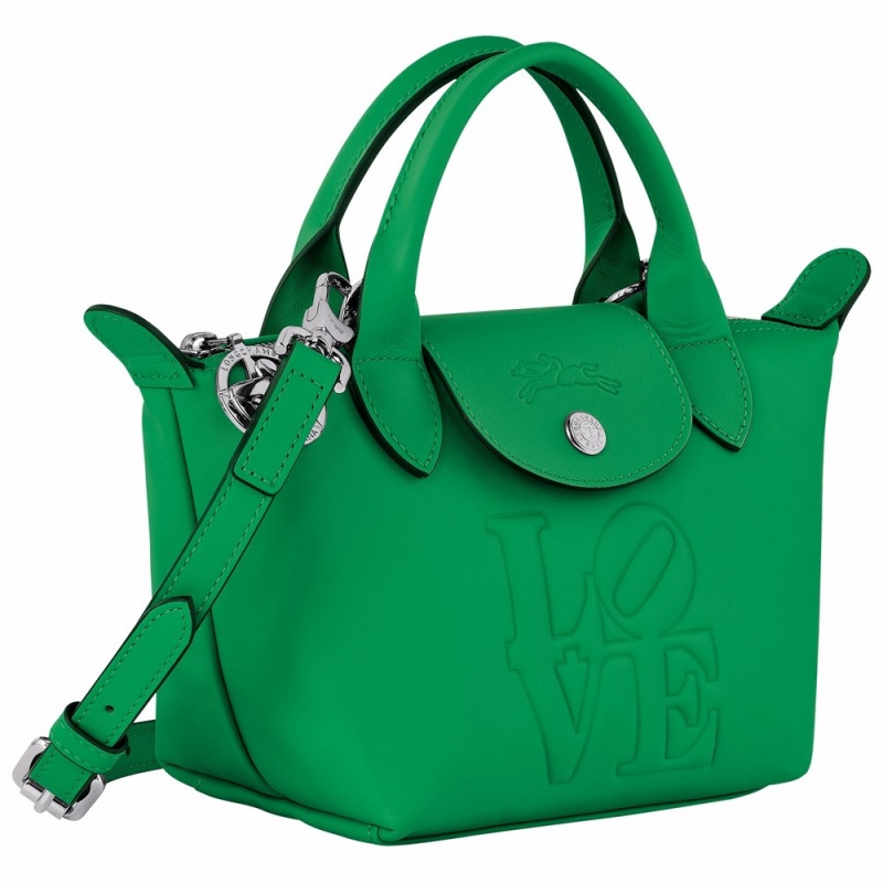 Longchamp Longchamp x Robert Indiana XS Handtasche Damen Grün | 950WFNOEZ