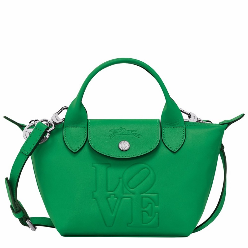 Longchamp Longchamp x Robert Indiana XS Handtasche Damen Grün | 950WFNOEZ