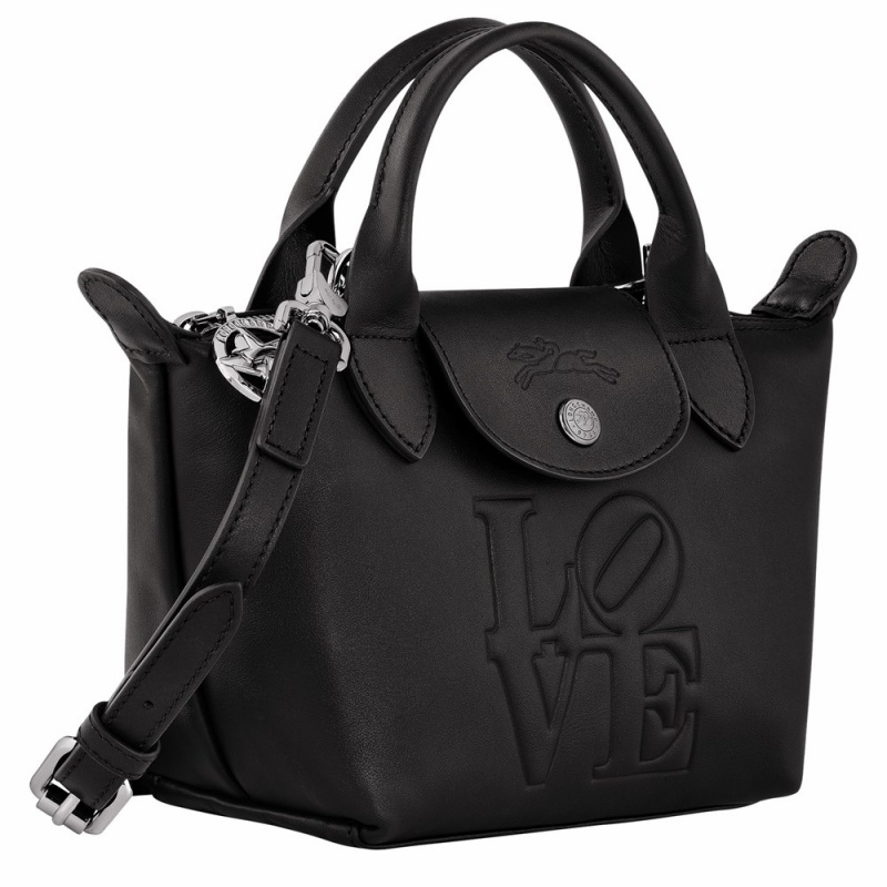 Longchamp Longchamp x Robert Indiana XS Handtasche Damen Schwarz | 204QSRGOH