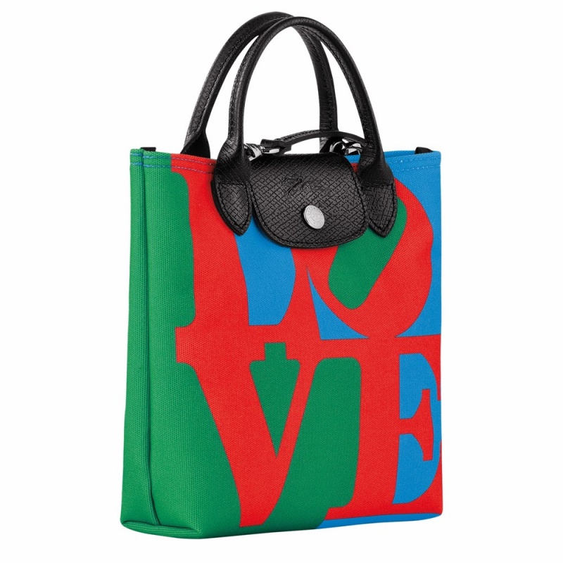 Longchamp Longchamp x Robert Indiana XS Handtasche Herren Rot Navy | 378ETLQBP