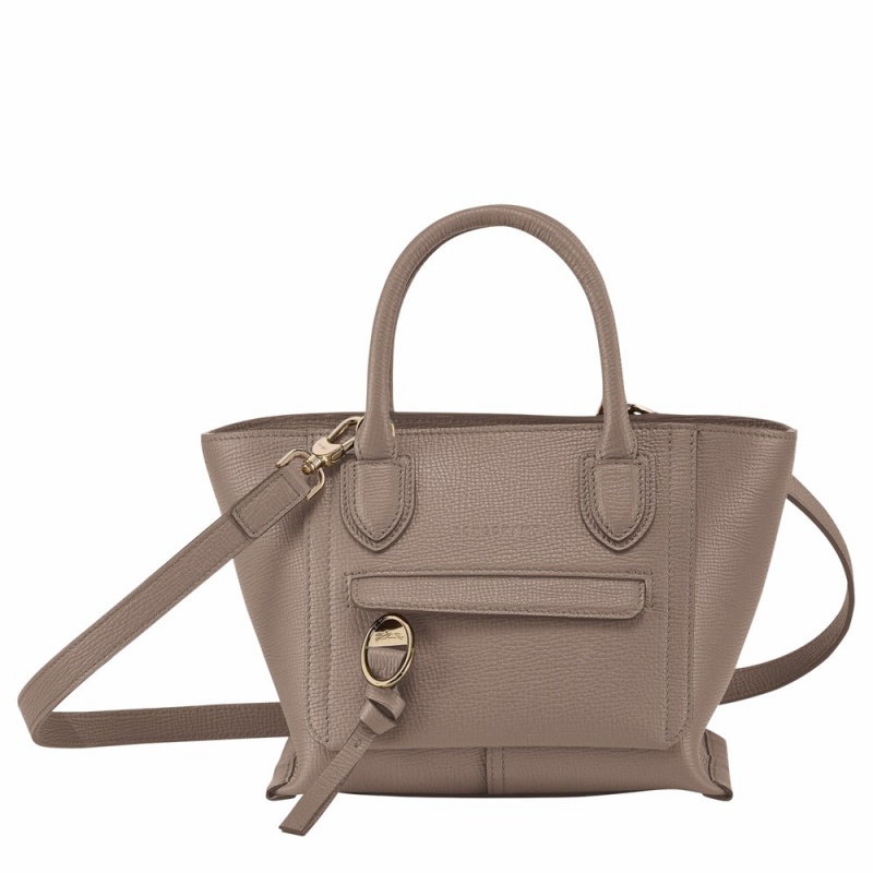 Longchamp Mailbox S Handtasche Damen Grau Braun | 803CONQIJ