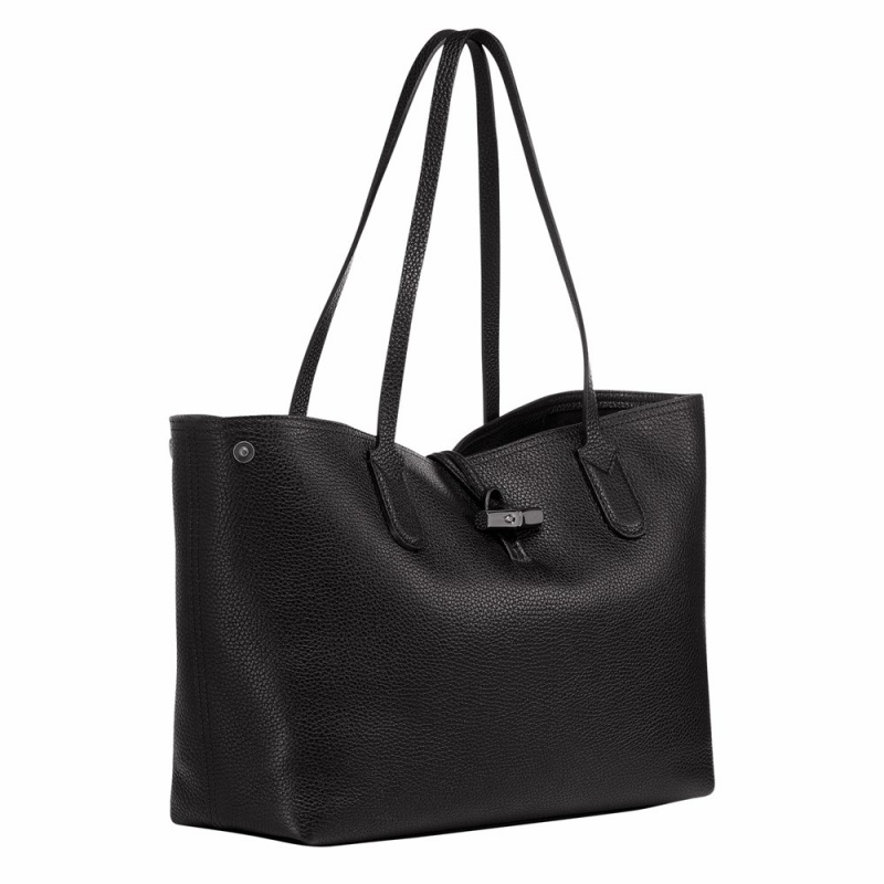 Longchamp Roseau Essential L Schultertasche Damen Schwarz | 253DABKFL