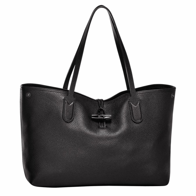 Longchamp Roseau Essential L Schultertasche Damen Schwarz | 253DABKFL