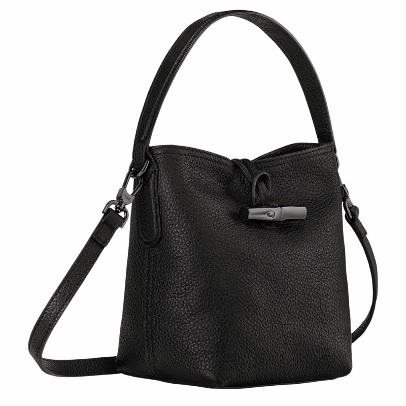 Longchamp Roseau Essential XS Bucket Tasche Damen Schwarz | 509VNJQCF