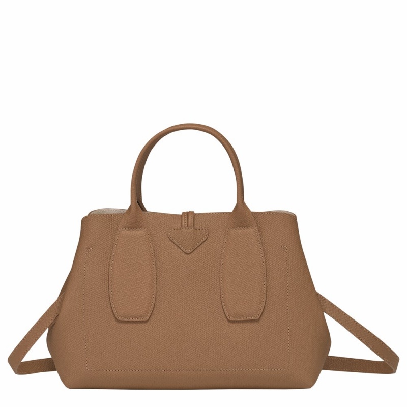 Longchamp Roseau M Handtasche Damen Beige | 925YPMKFE