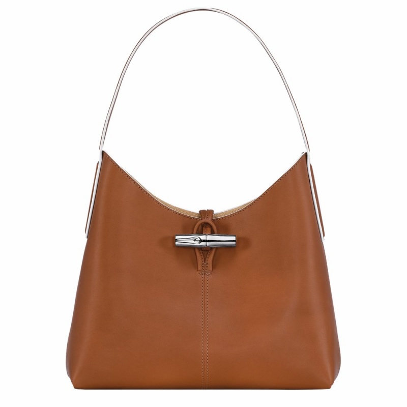 Longchamp Roseau M Hobo Tasche Damen Braun | 963YDEJGI