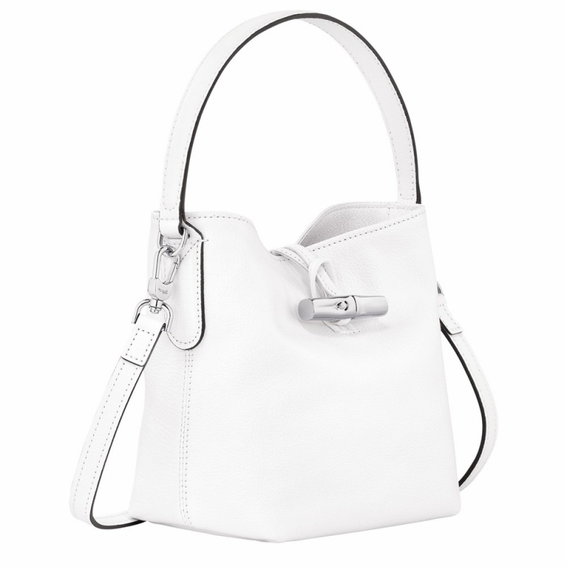 Longchamp Roseau XS Bucket Tasche Damen Weiß | 215VHDMPY