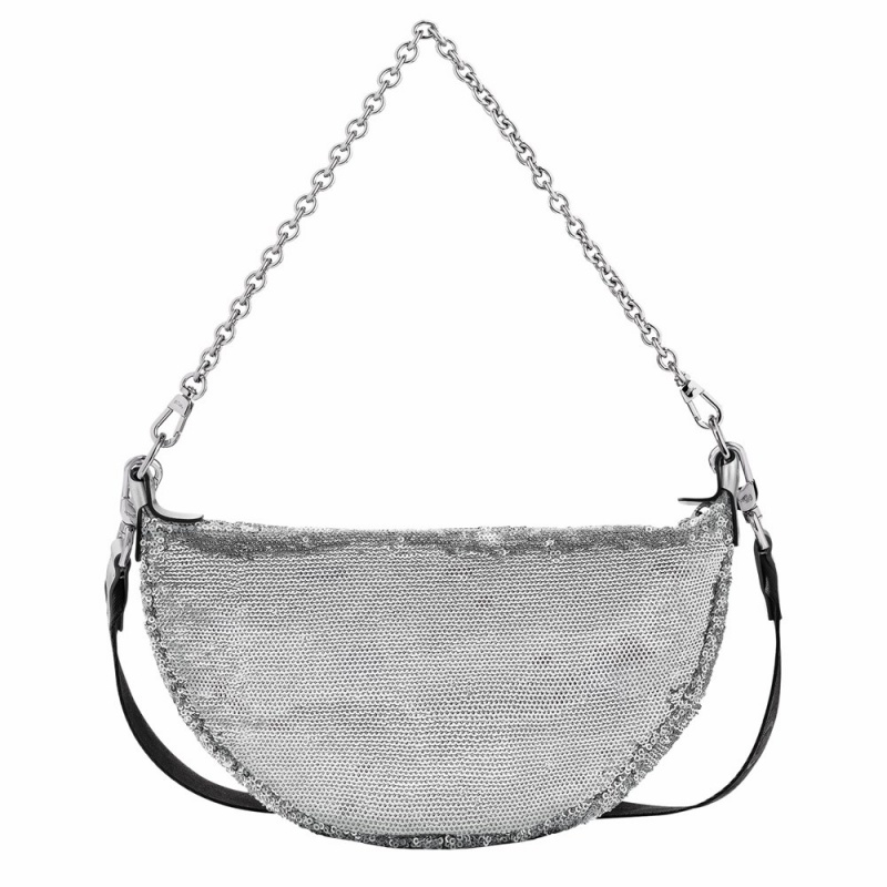 Longchamp Smile S Umhängetasche Damen Silber | 917KPGTSC